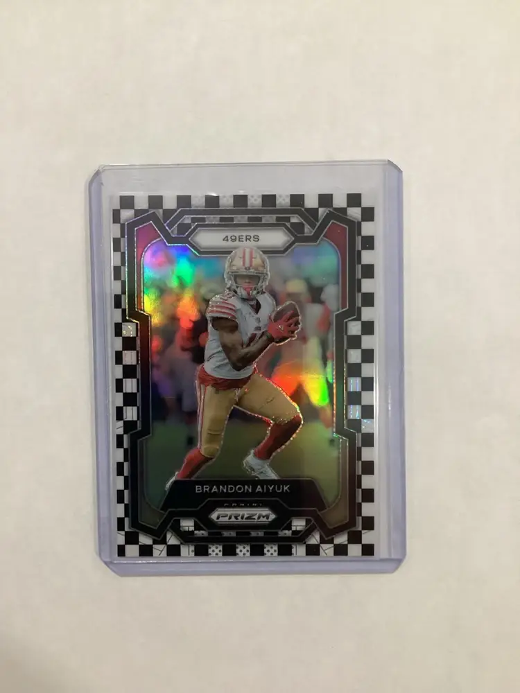 2023 Prizm Brandon Aiyuk Black & White Checkerboard SSP Prizm #265 49ers 🏈🔥