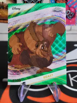 Beast 2025 Topps Chrome Disney #126 Green Wave Refractor 57/99
