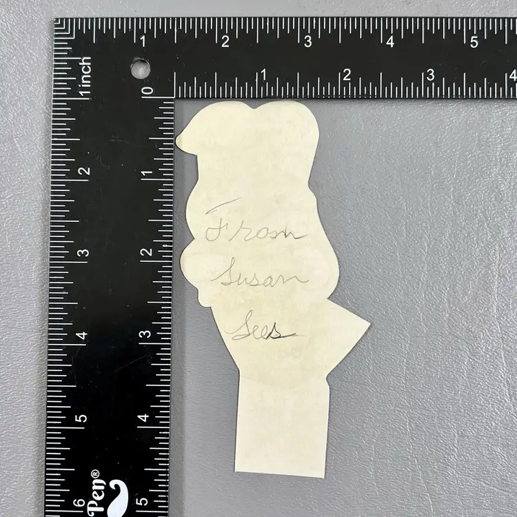 Vintage Die Cut Valentine Blonde Girl Jack In The Box USA Jump At The Chance 4.5"