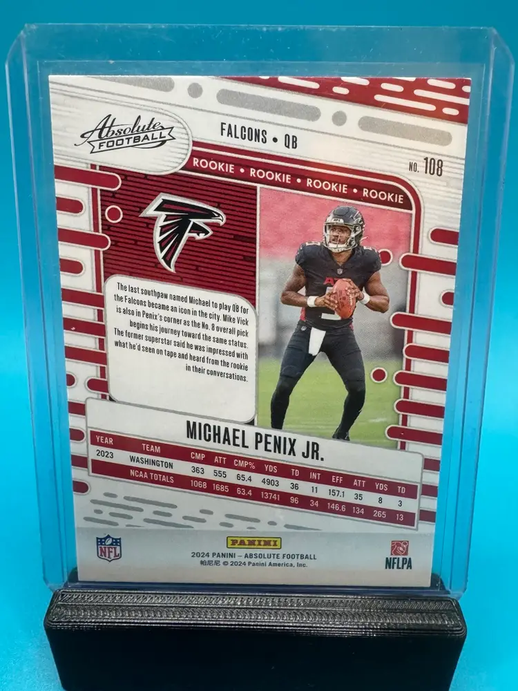 Michael Penix Jr. Absolute Red And Blue RC Atlanta Falcons