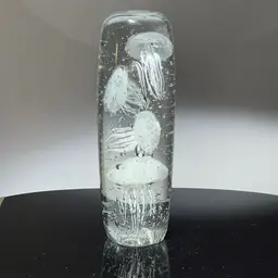Large Jellyfish Art Glass Paperweight