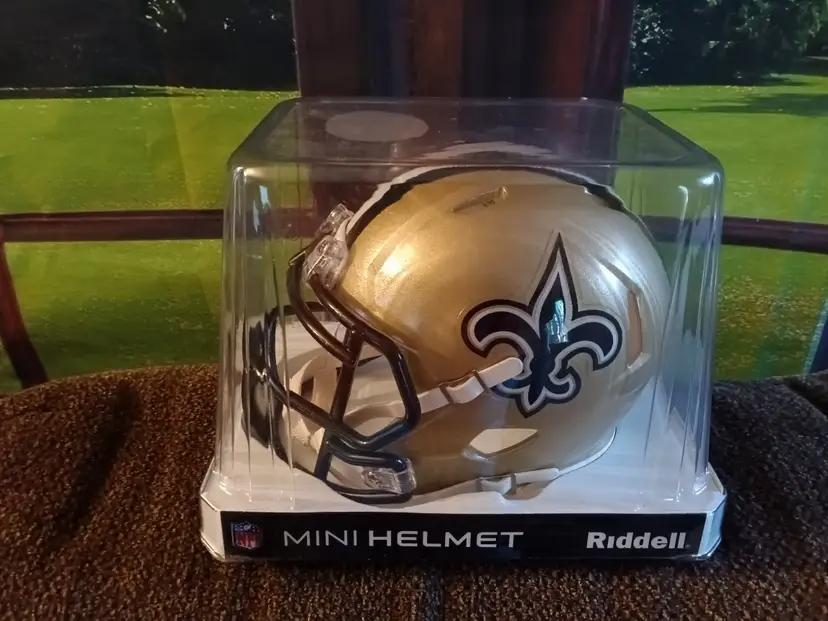 New Orleans Saints Speed Mini Helmet Riddell NFL Licensed Brand New!