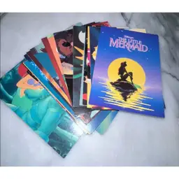 Vintage 1991 Little Mermaid Trading Cards Set Of 19