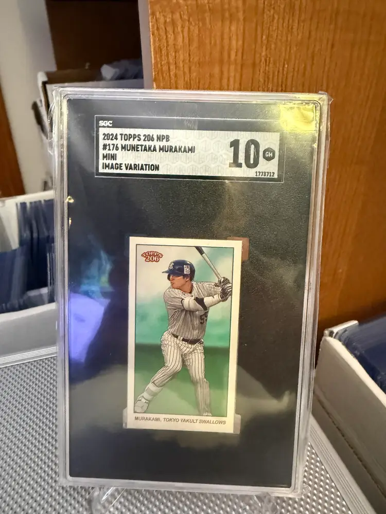 Munetaka Murakami 2024 topps 206 npb mini image variation SGC 10