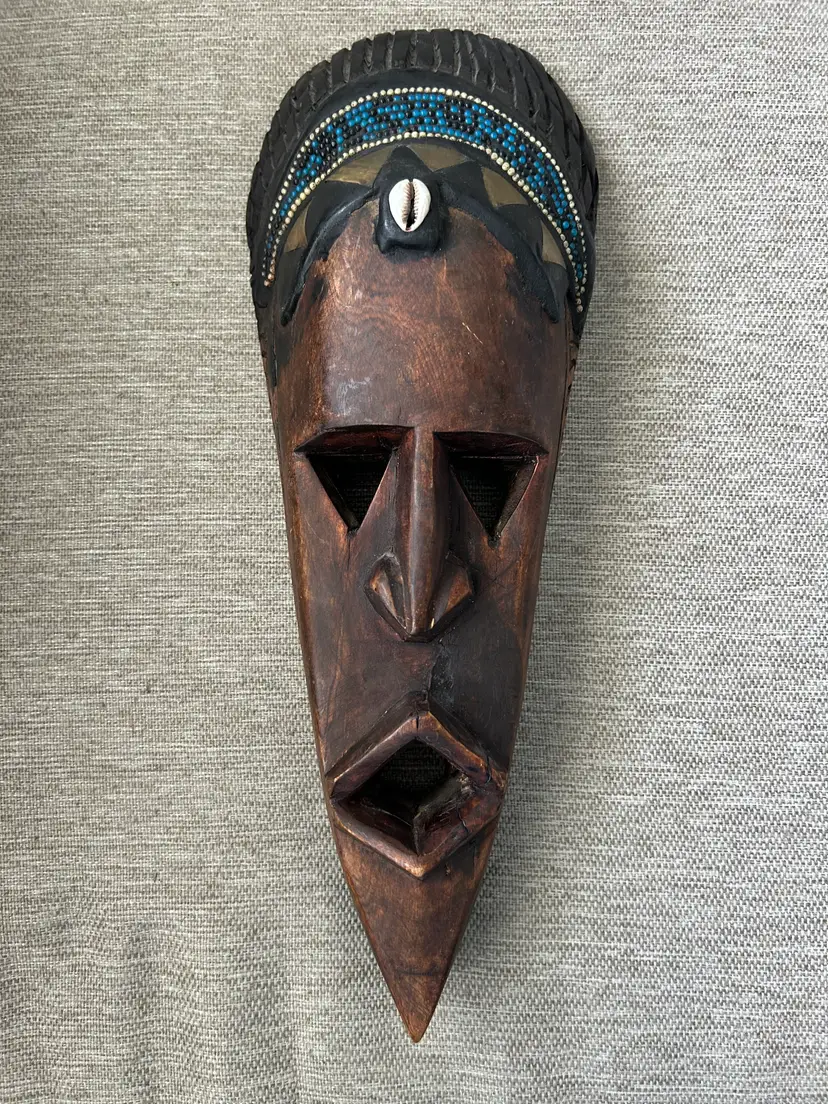 Kenyan Hand-carved mask.
