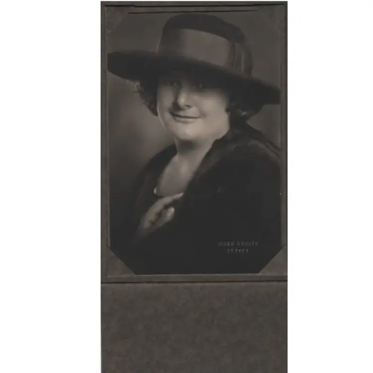 Antique Photograhy Studio Portrait Circa 1910 1920 Denver Colorado