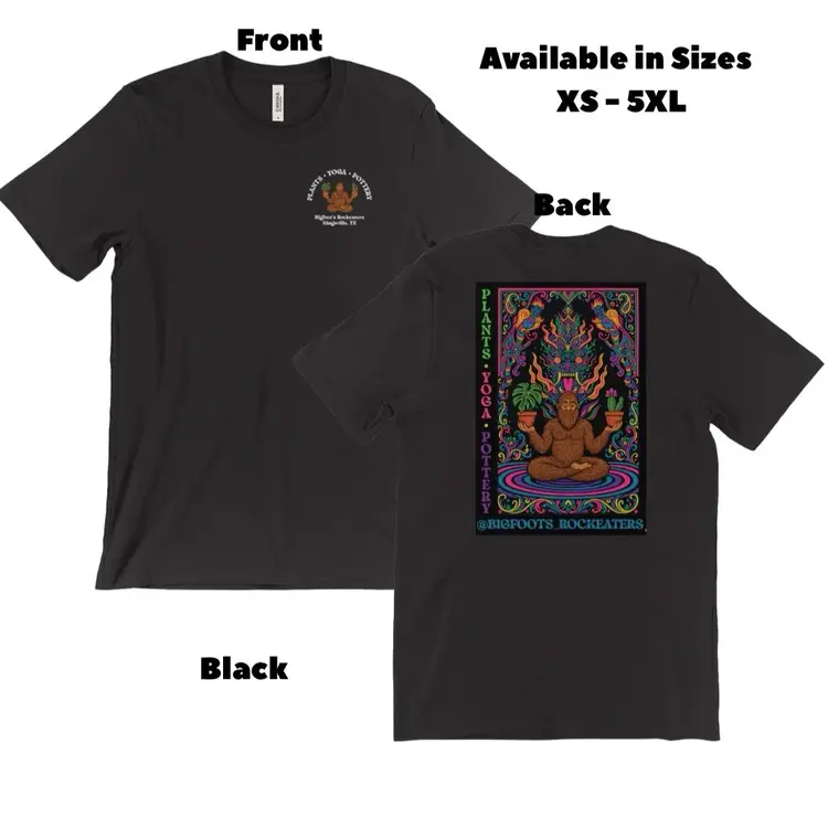 Black Bigfoot Meditating with Krishna Tee