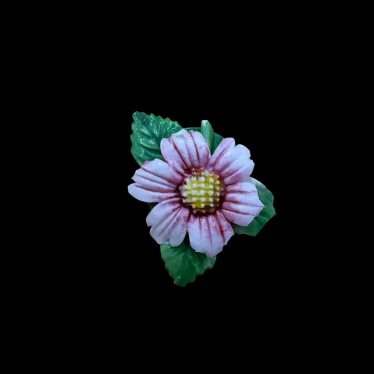 vintage Royal Adderley porcelain floral brooch pin, Made in England (please Read)