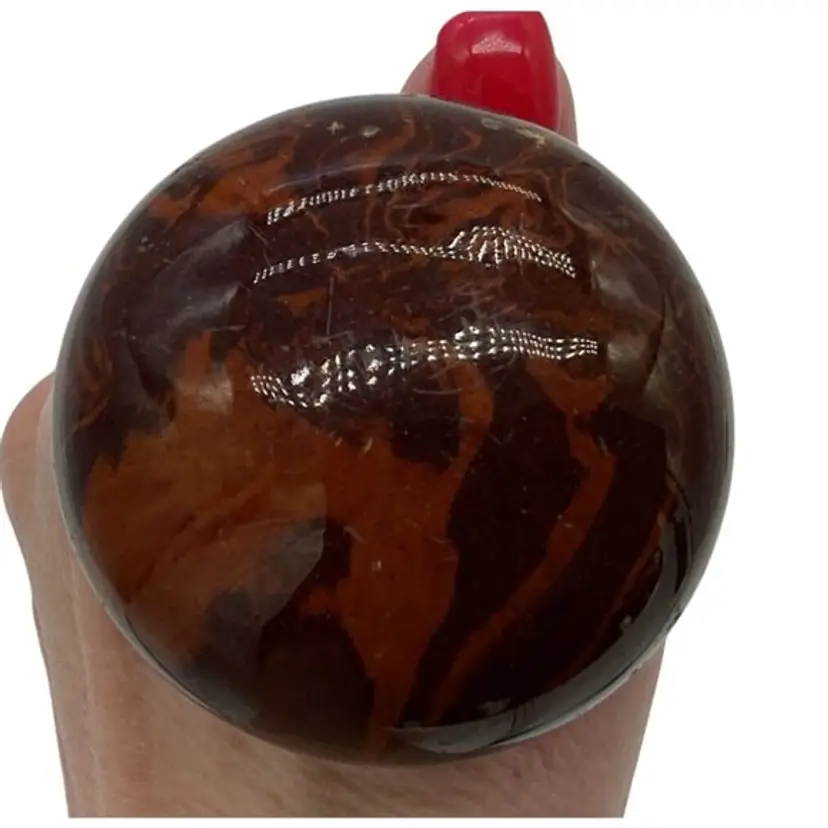 Vintage Brown & Black Swirl Ceramic Door knob Set Bennigton