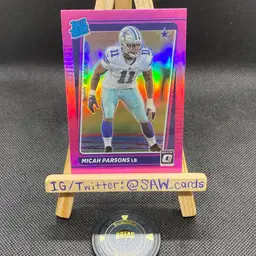 Micah Parsons 2021 Optic Rated Rookie Pink Dallas Cowboys