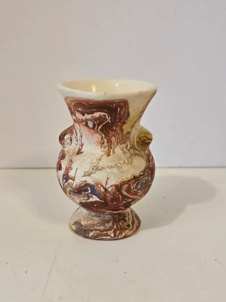 Morton End of Day Paint Swirl Pottery Vase
