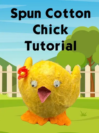Spun Cotton Chick Tutorial w/ConnieCreates