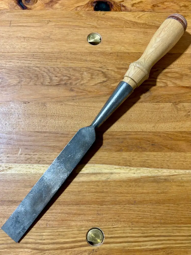 PS&W 1" Socket Paring Chisel w/ New Leather Capped Handle