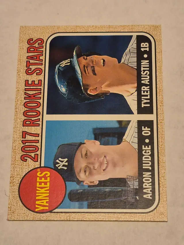 Aaron Judge/Tyler Austin (RC) 2017 Topps Heritage #214 Yankees