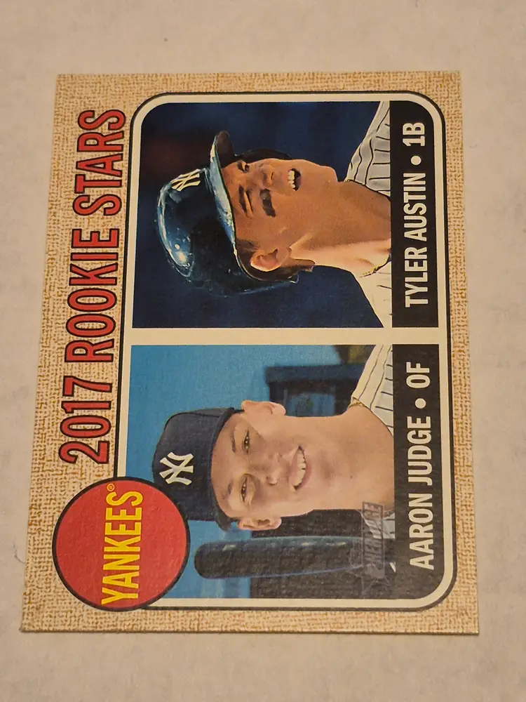 Aaron Judge/Tyler Austin (RC) 2017 Topps Heritage #214 Yankees