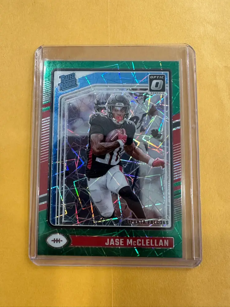 2024 Panini Donruss Optic Jase McClellan RC Rated Rookie Green Velocity #243