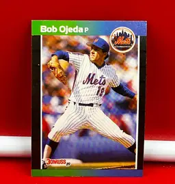 1989 Donruss Collector Baseball Trading Card Mets Bob Ojeda #218