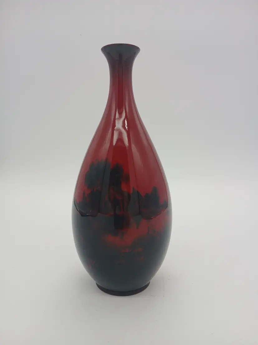 Royal Doulton Flambe Bud Vase 8"