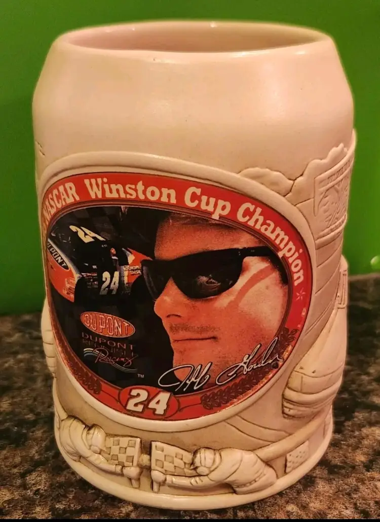 Jeff Gordon Nascar Winston Cup #24 1995 Championship Mug Ceramic Beer Stein 18Oz