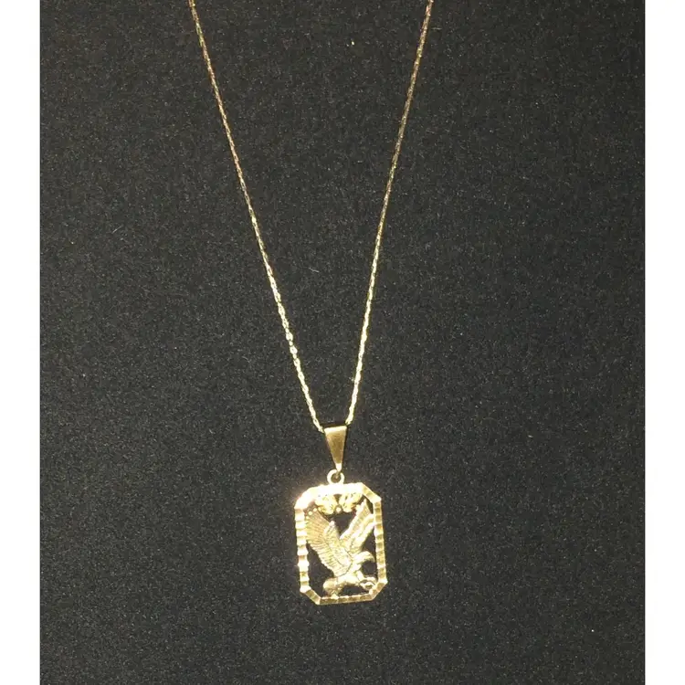 2 Day Sale! 🎉🎄🎉 Black Hills Gold Eagle Pendant on an 18" 925 Chain with Lobster Clasp closure.