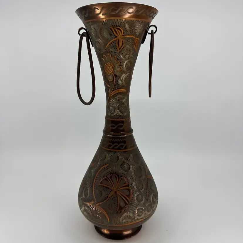 Vintage Copper Handmade Turkish Amphora Vase