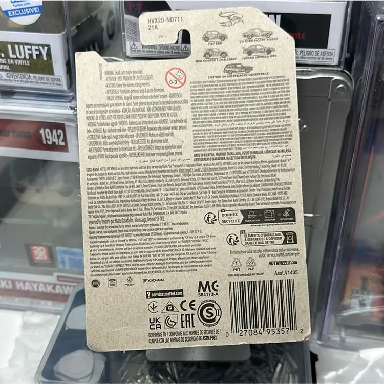 Hotwheel Fiat 500 1/5 Dent On Side Box Little Dent