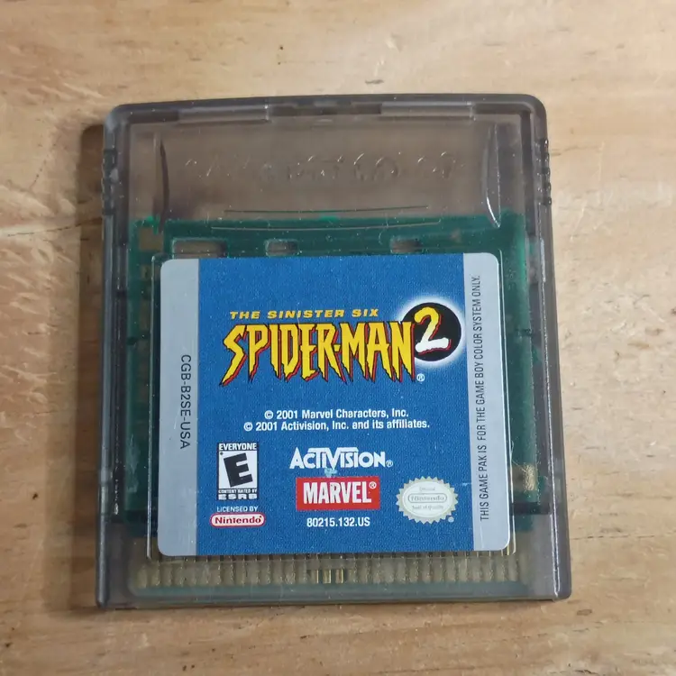 Spider-Man 2: The Sinister Six Nintendo GameBoy Color