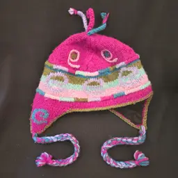 Winter Beanie Lost Horizons Handmade in Nepal 100% Wool Exterior Hat Insulated