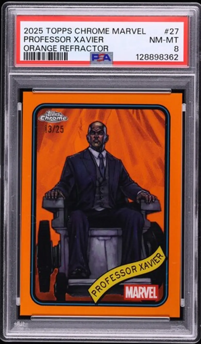 2025 Topps Chrome Marvel Professor Xavier Orange Refractor *Pulled by Jesse*