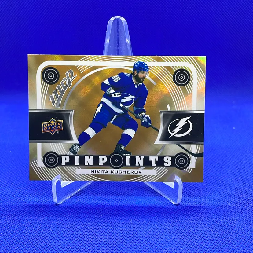 2022-23 Upper Deck Hockey Nikita Kucherov Gold Pinpoints Insert 