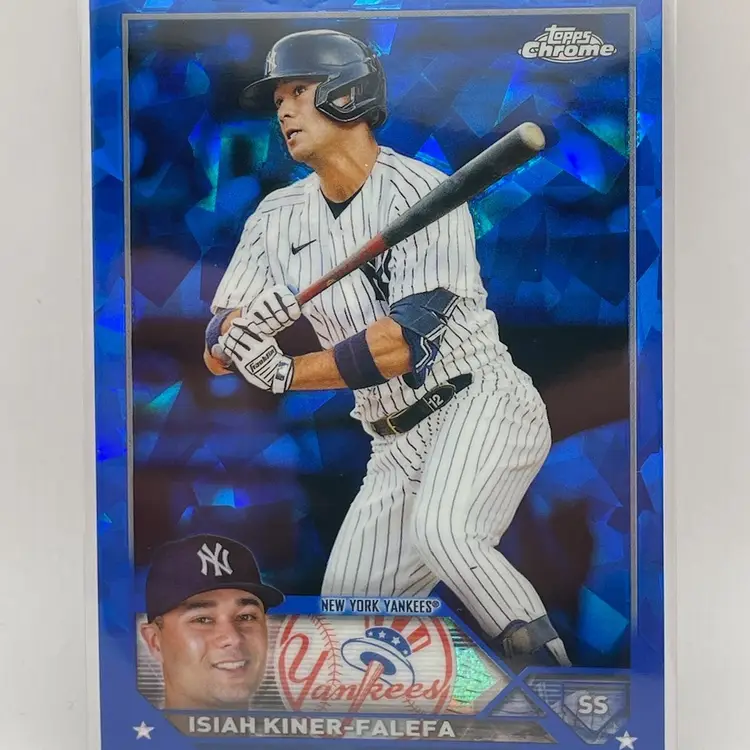 Isiah Kiner-Falefa, 2023 Chrome Sapphire, New York Yankees