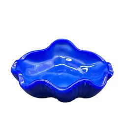 Fenton Glass  Periwinkle Seashell Bowl