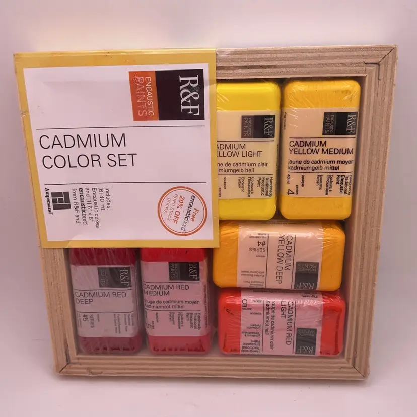 CFT NIB R&F Encaustic Paints Cadmium Color Set