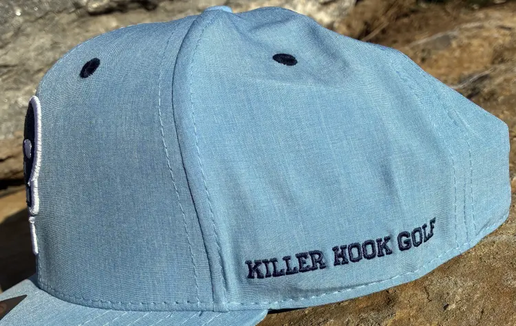 Killer Hook Golf Hat (Light Blue w. Navy Logo)