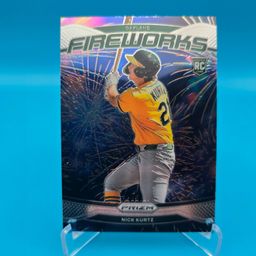 Nick Kurtz 2025 Panini Prizm Fireworks RC Oakland Athletics