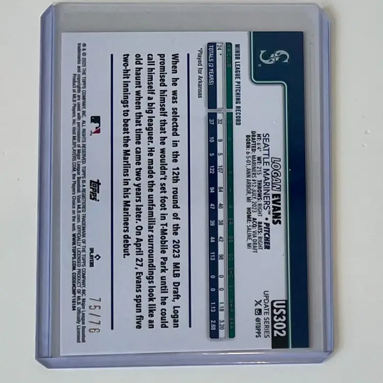 Logan Evan’s RC Independence Day /76 Seattle Mariners