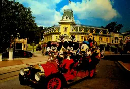 Disneyland Postcard No Alarm Mickey Mouse Fire Truck