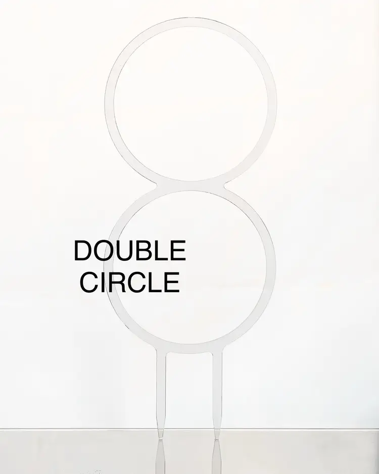 YHP acrylic double circle trellis