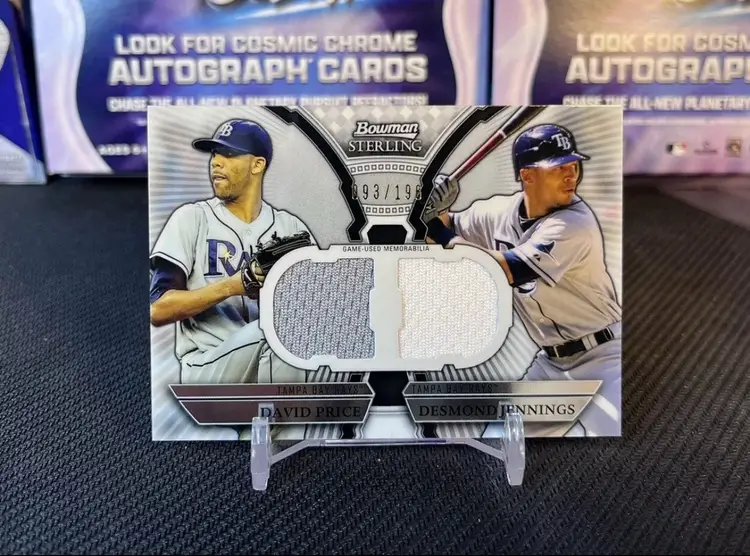 2011 Bowman Sterling /196 David Price Desmond Jennings #DRB-PJ Rookie RC