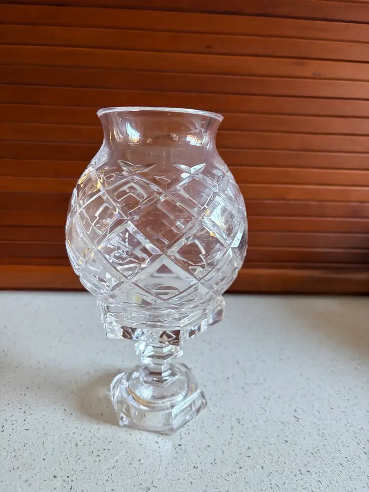Crystal Hurricane Candle Holder