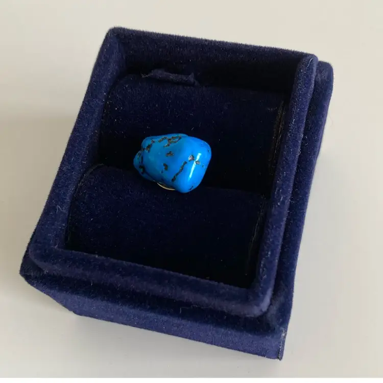 Vintage Southwestern Genuine Turquoise Tie Tack