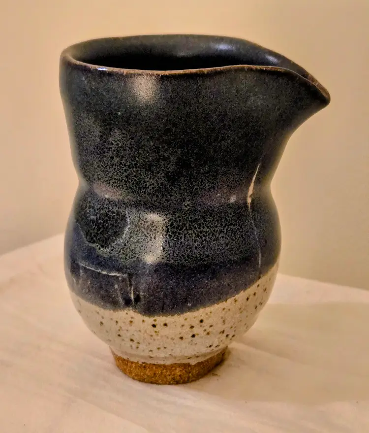 Stonewear Pottery Small Pitcher Creamer/Syrup Caraffe 4oz