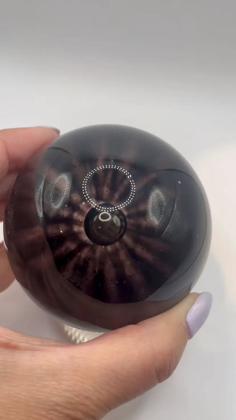 Very Vintage Unmarked Smokey Art Glass Has Scuffs At Base