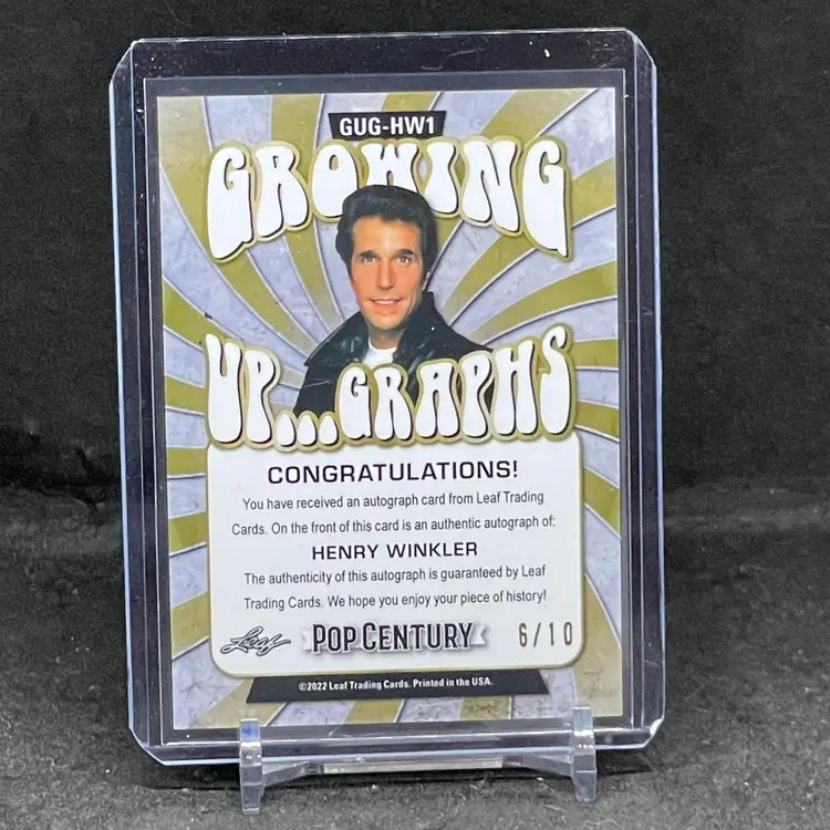 Henry Winkler Leaf Pop Century Growing Up...Graphs Autograph Card