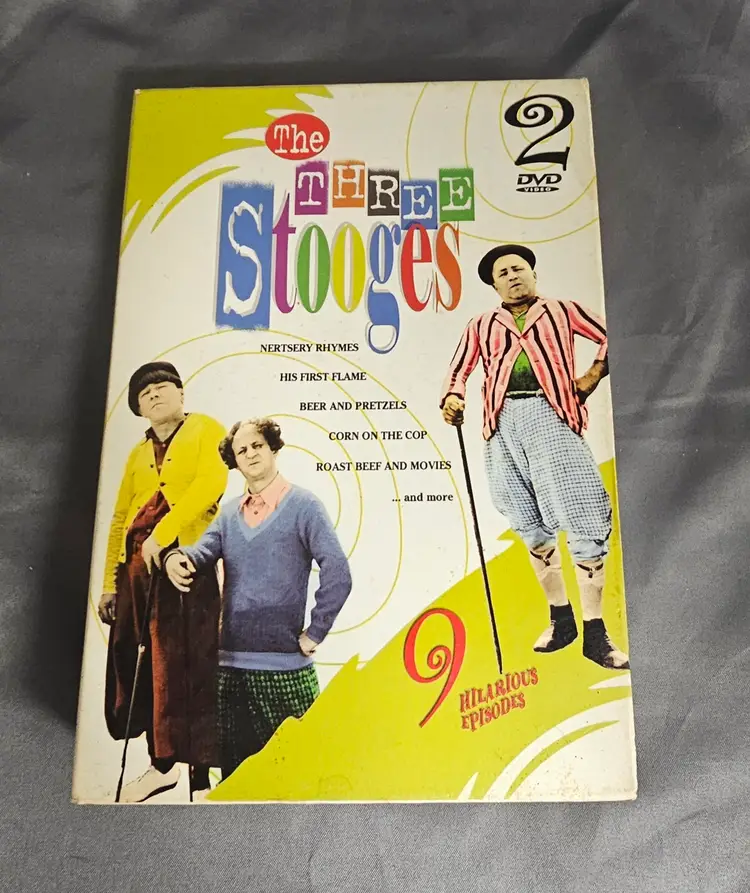 The Three Stooges: 9 Hilarious Episodes - DVD - VERY GOOD