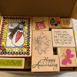 Wood Stamp Treasure Box