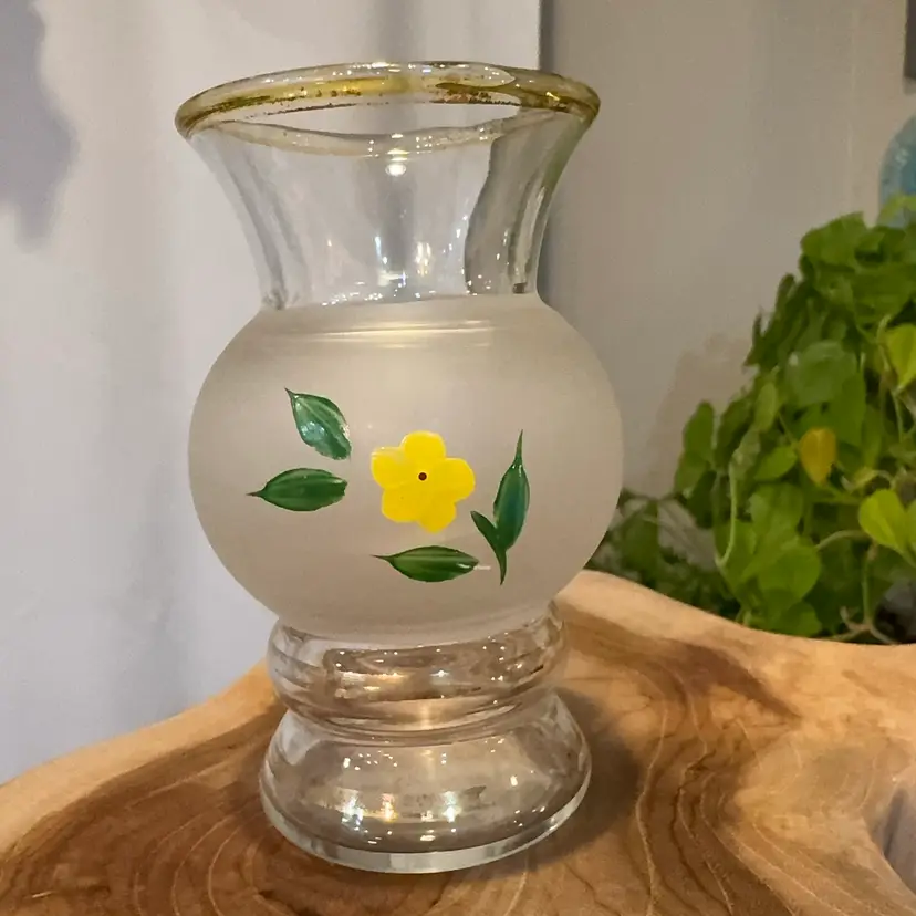 1950s Bartlett Collins Hand Painted Mini Vase