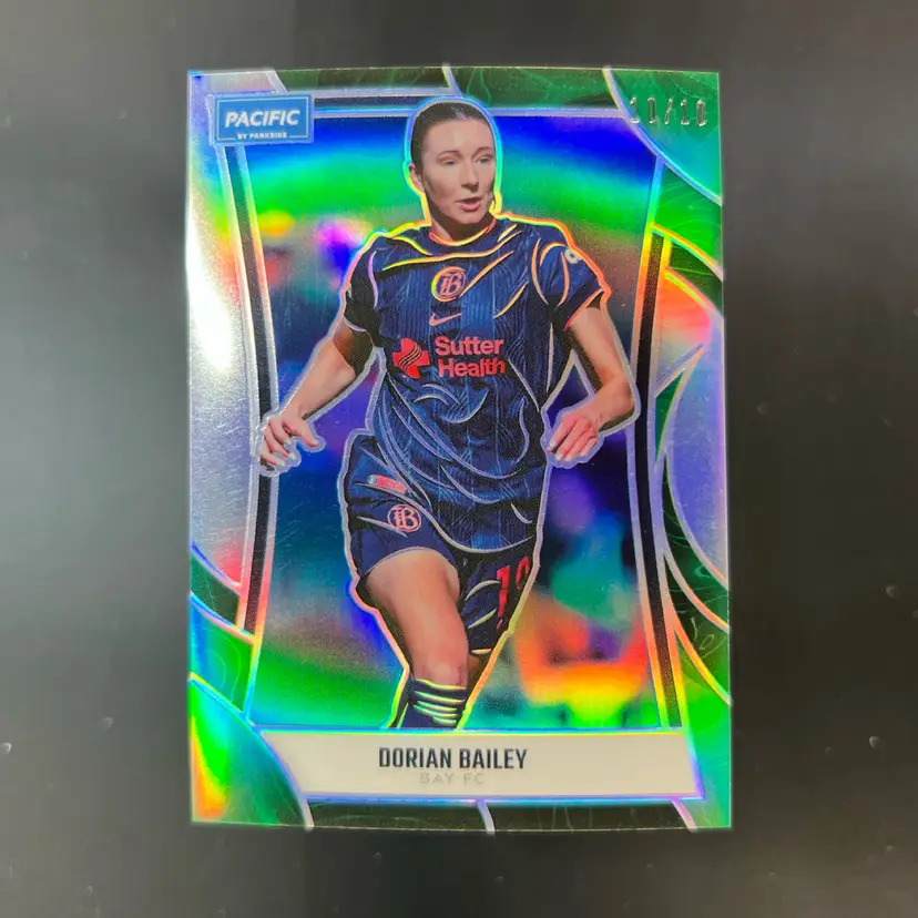 Dorian Bailey 2025 Parkside Pacific NWSL Green /10 Soccer Card