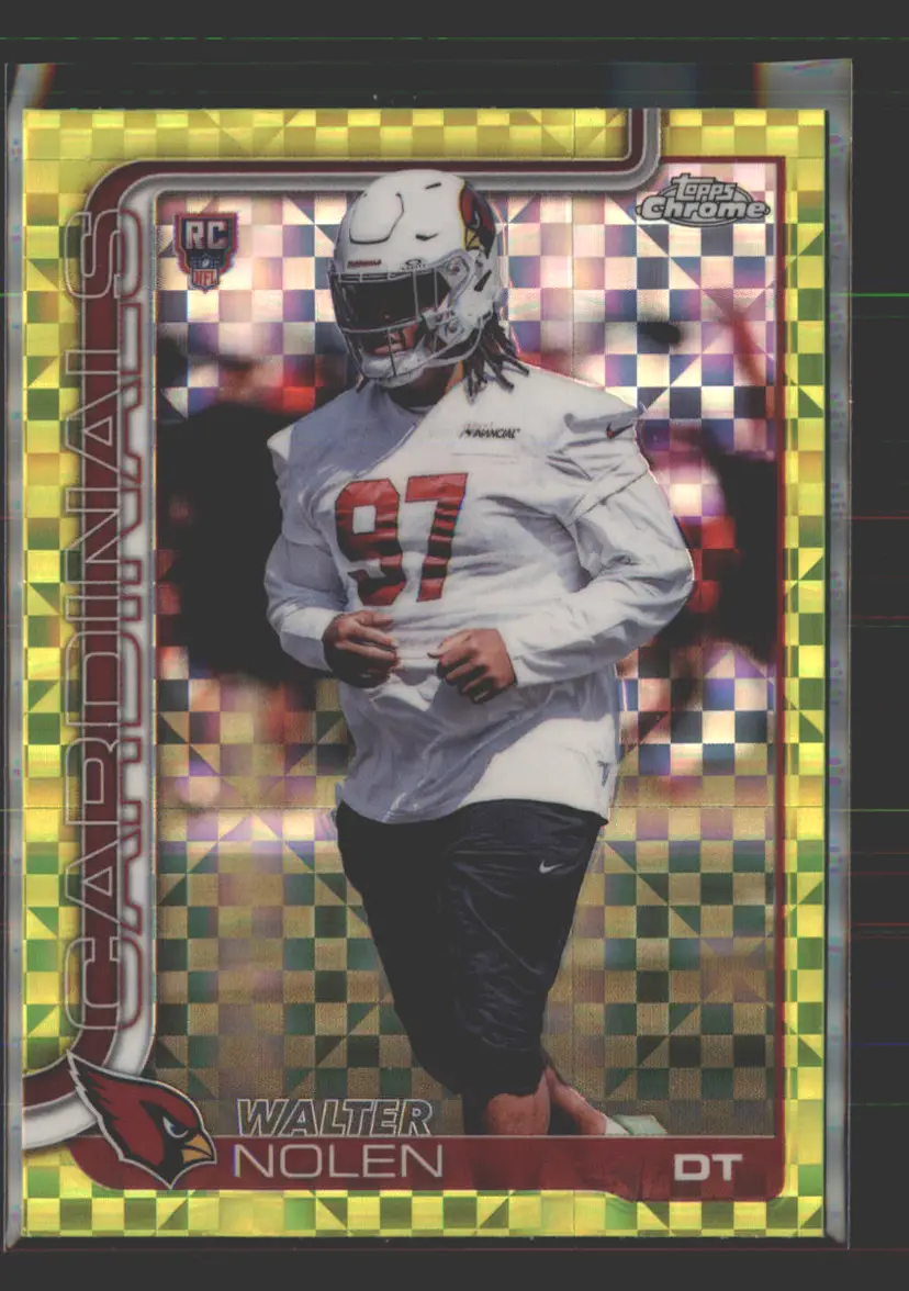 Walter Nolen 2025 Topps Chrome Lime Green X-Fractor #365 - (142) - Arizona Cardinals