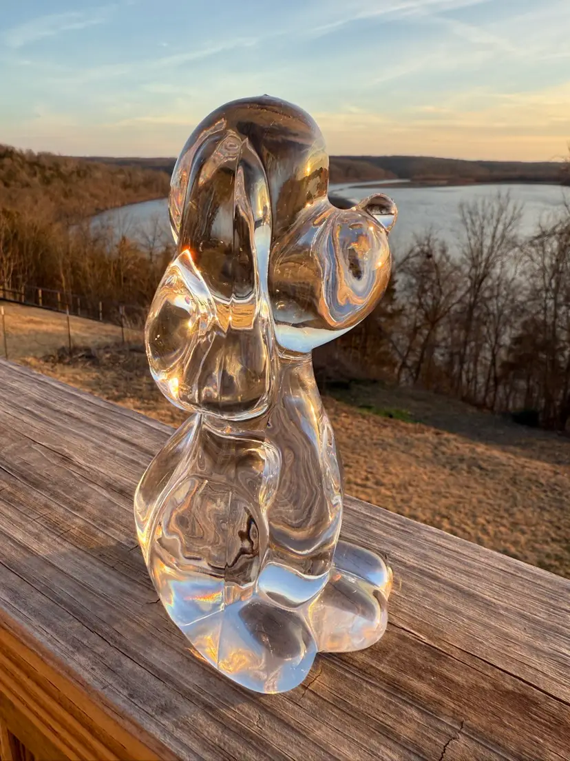 MIKASA - Classic Friends - 6.25” Crystal Glass Puppy dog